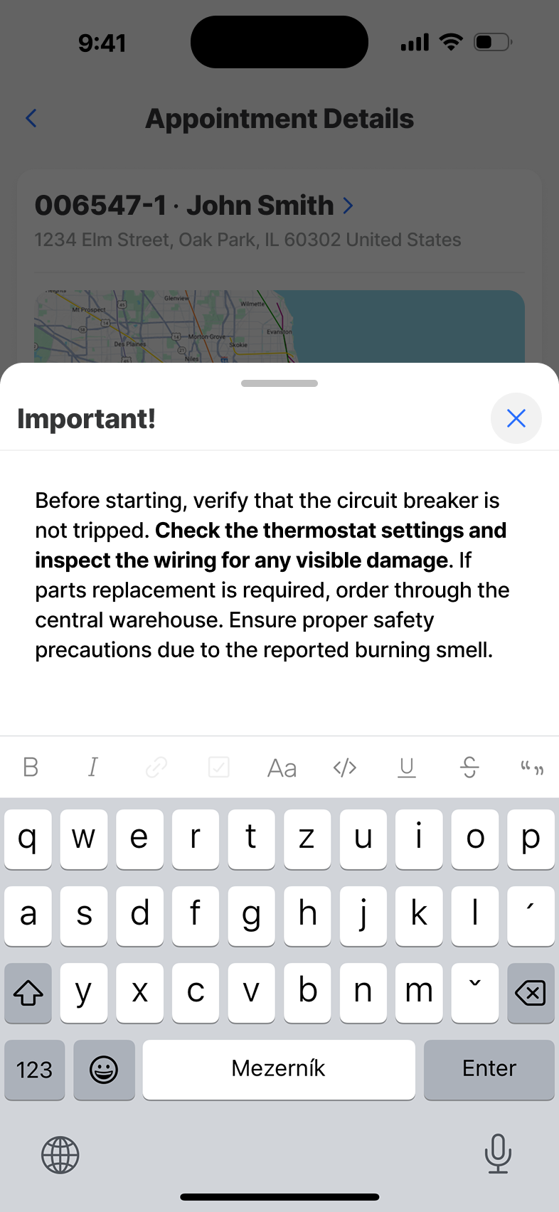 Appointment Detail - attachments