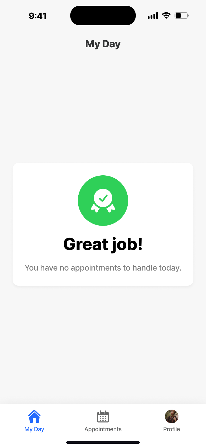 My Day - daily summary state